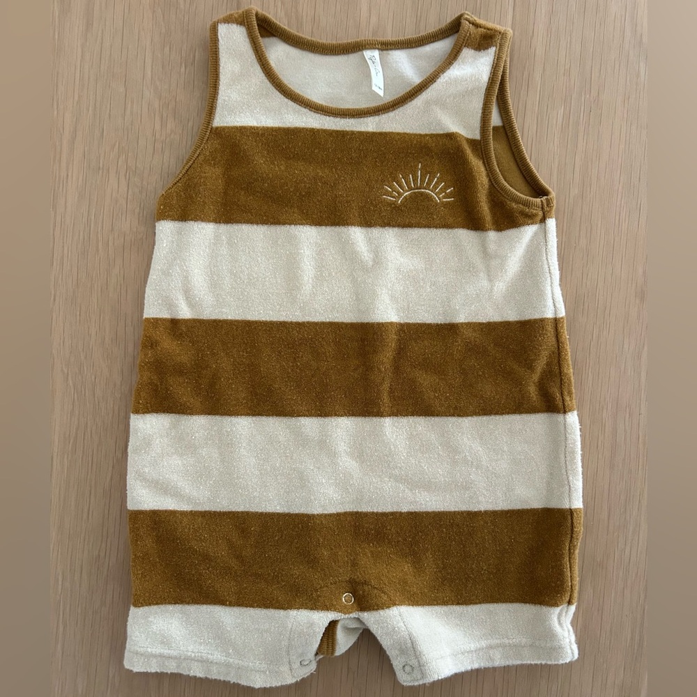 Rylee + Cru terry sleeveless romper